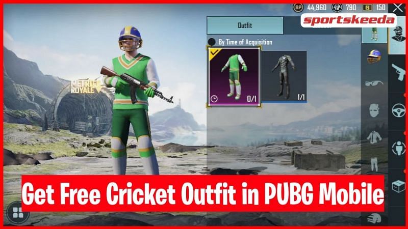 PUBG Mobile redeem code for Free Cricket Kit