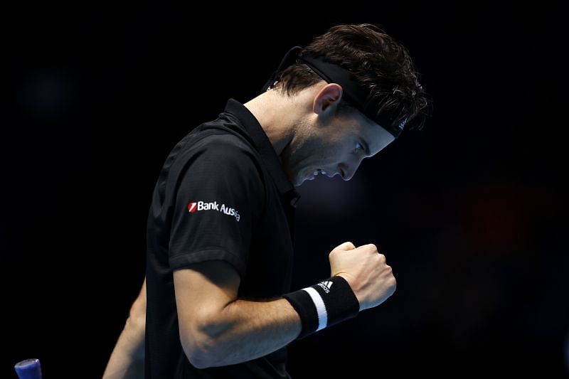 Dominic Thiem at the 2020 Nitto ATP Finals.