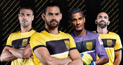 The four captains of Hyderabad FC (Image Courtesy: hyderabadfc.co.in)