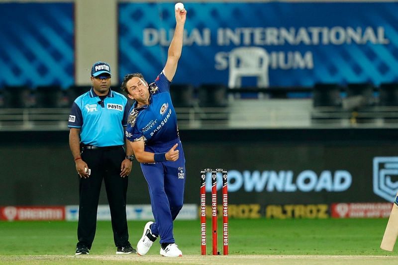 Trent Boult got rid of two Delhi Capitals batsmen in the first over itself [P/C: iplt20.com]