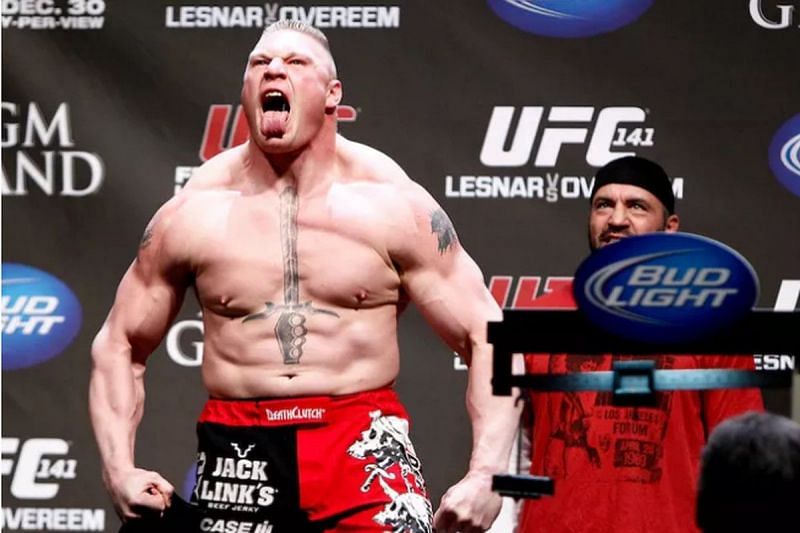 Brock Lesnar&#039;s chest tattoo garnered plenty of laughs from the fans