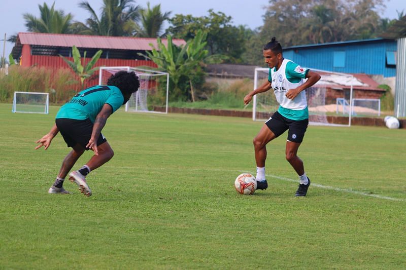 Jamshedpur FC players undergoing training (Image - Jamshedpur FC Twitter)