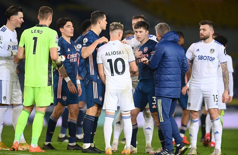 Leeds United hosted Arsenal at Elland Road