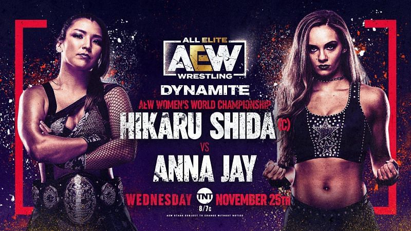 Hikaru Shida will defend the AEW Women&#039;s Championship against Anna Jay