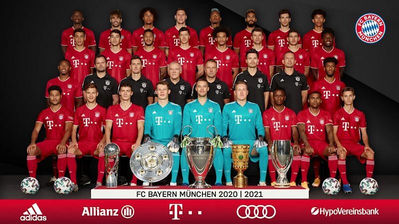 Bayern Munich first team 2020-21 (Picture courtesy: fcbayern.com)