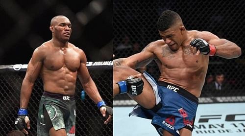 Kamaru Usman (left); Gilbert Burns (right)