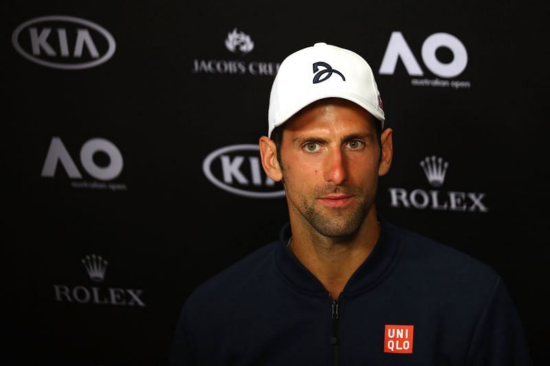 Novak Djokovic after his loss to Denis Istomin at the 2017 Australian Open