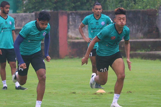 Jamshedpur FC players training