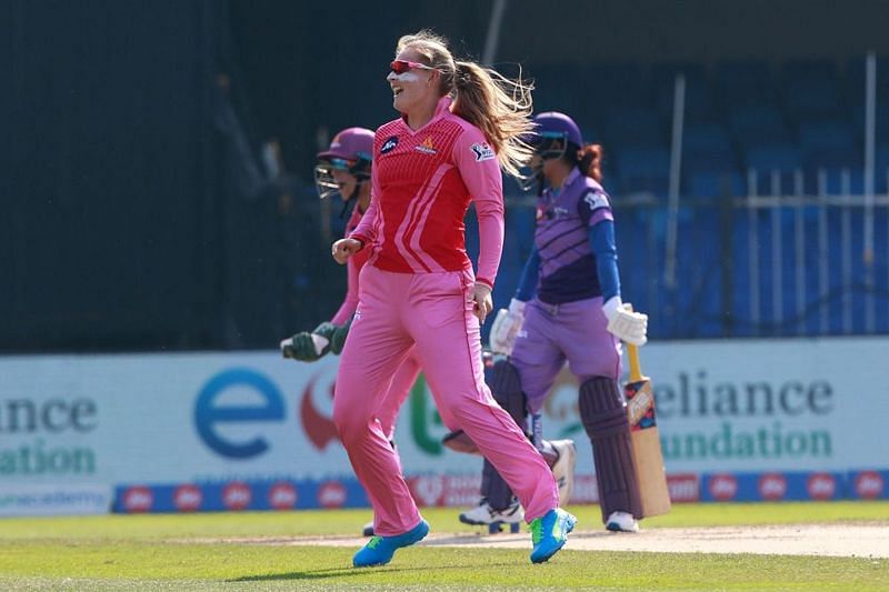 Sophie Ecclestone was the pick of the bowlers for the Trailblazers. Image credit - IPL
