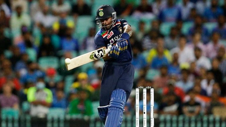 Hardik Pandya top-scored for India in the 1st ODI against Australia