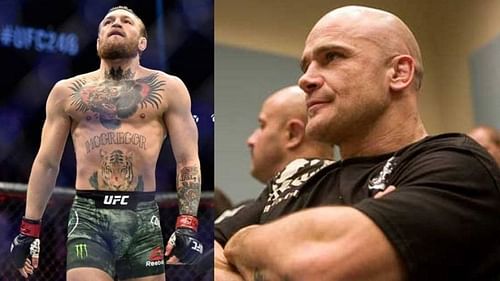 Conor McGregor (left); Bas Rutten (right)