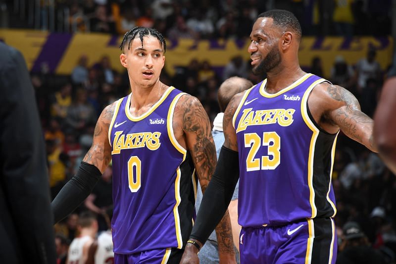 Kyle Kuzma and LeBron James