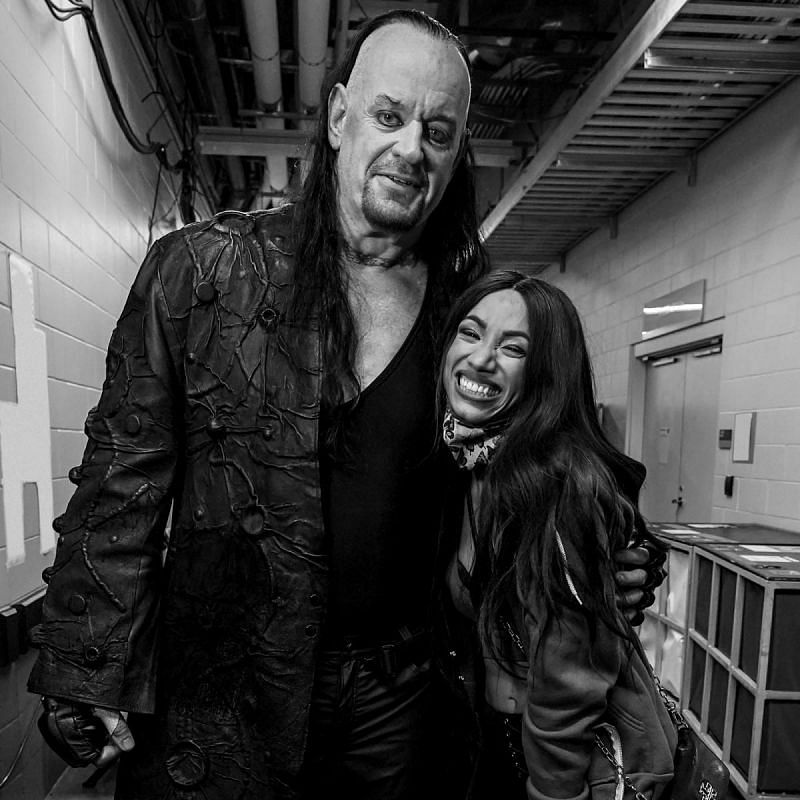 The Undertaker with Sasha Banks