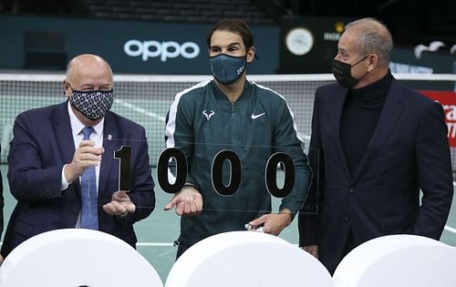 Rafael Nadal at the Rolex Paris Masters 2020