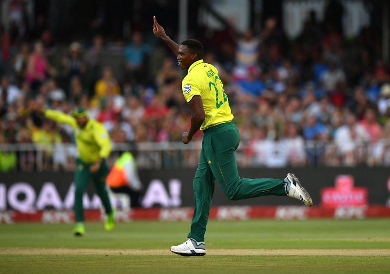 Lungi Ngidi has the highest number of T20i wickets for South Africa in 2020.