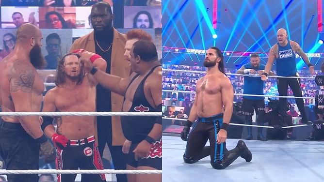 Team RAW wins the men's WWE Survivor Series elimination match in an unexpected manner