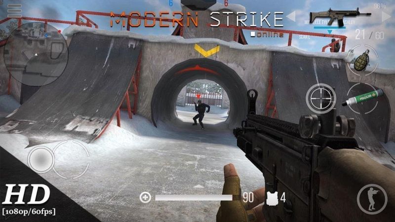 Modern Strike Online: Free PvP FPS shooting game (Image Credits: Uptodown, YouTube)