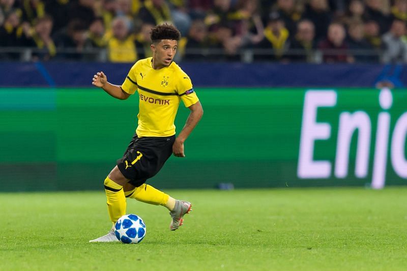 Jadon Sancho could be eager to score another goal against Bayern Munich.