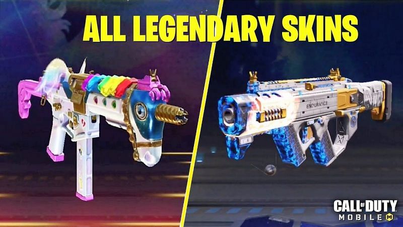 COD Mobile: List of legendary weapons available in the game (Image Credits: AnonymousYT / YouTube)