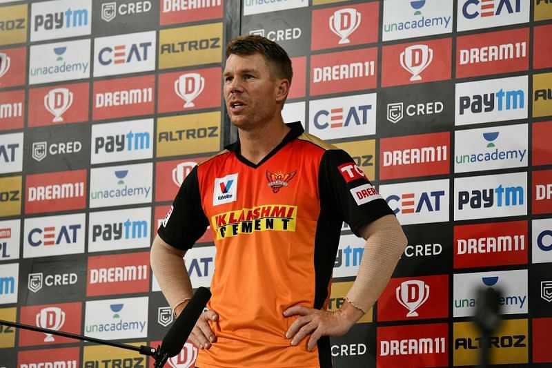 Warner copped a rough decision in his previous IPL 2020 game