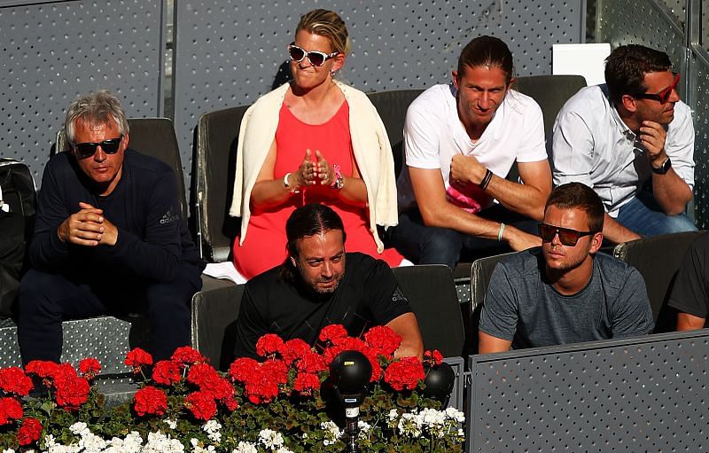 Dominic Thiem&#039;s family and team at the Mutua Madrid Open 2019