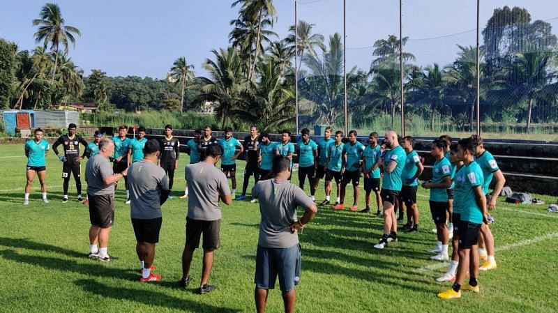 Jamshedpur FC players at one of their training sessions (Image - Jamshedpur FC Twitter)