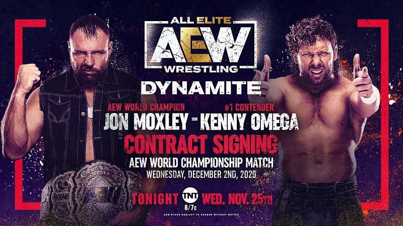 Tonight on AEW Dynamite, the company will once again attempt to get the contract signed for the match between Jon Moxley and Kenny Omega.