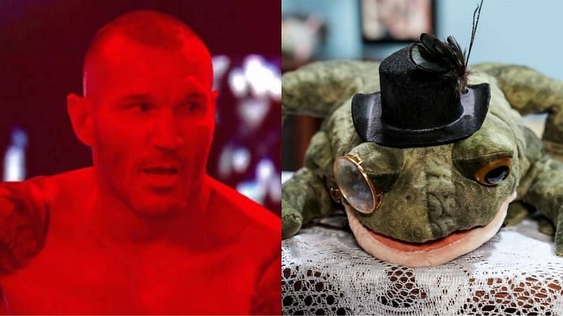 Randy Orton (left) and Friendship Frog (right)