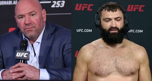 Dana White (left); Andrei Arlovski (right)