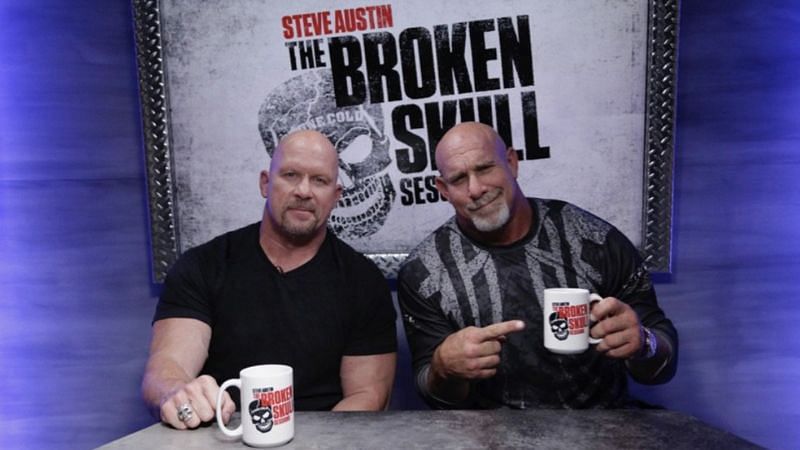 Steve Austin and Goldberg