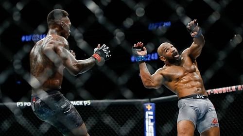 Israel Adesanya defeated Yoel Romero in their UFC Middleweight Championship clash