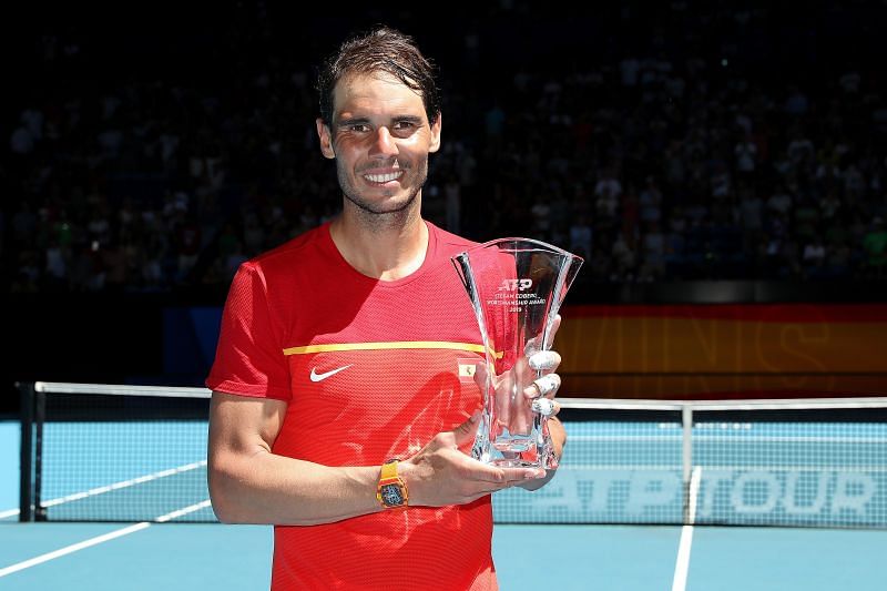 Rafael Nadal with the 2019 Stefan Edberg Sportsmanship Award
