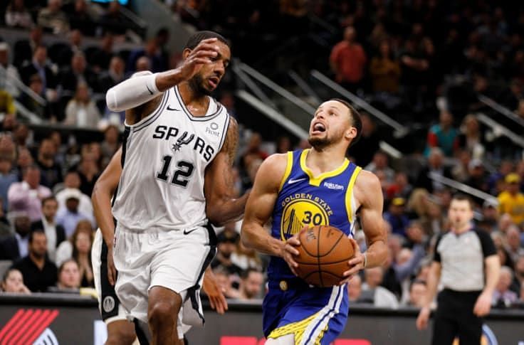 LaMarcus Aldridge and Stephen Curry