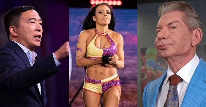 Andrew Yang issues warning to Vince McMahon following Zelina Vega's WWE release