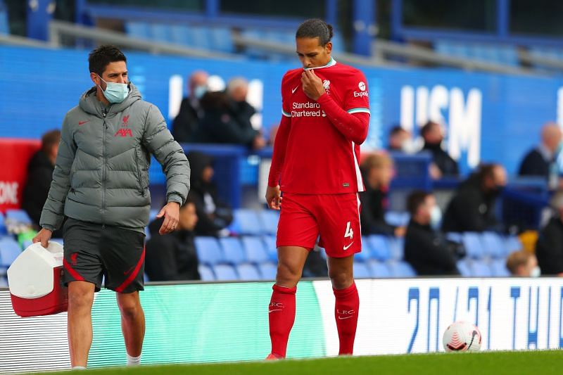 Liverpool defender Virgil Van Dijk suffered a serious knee injury against Everton.