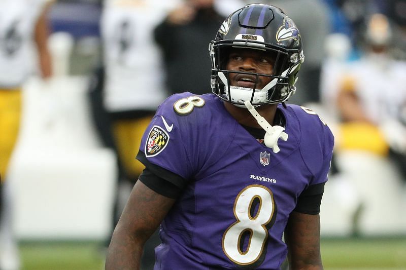 Baltimore Ravens QB Lamar Jackson Enter caption