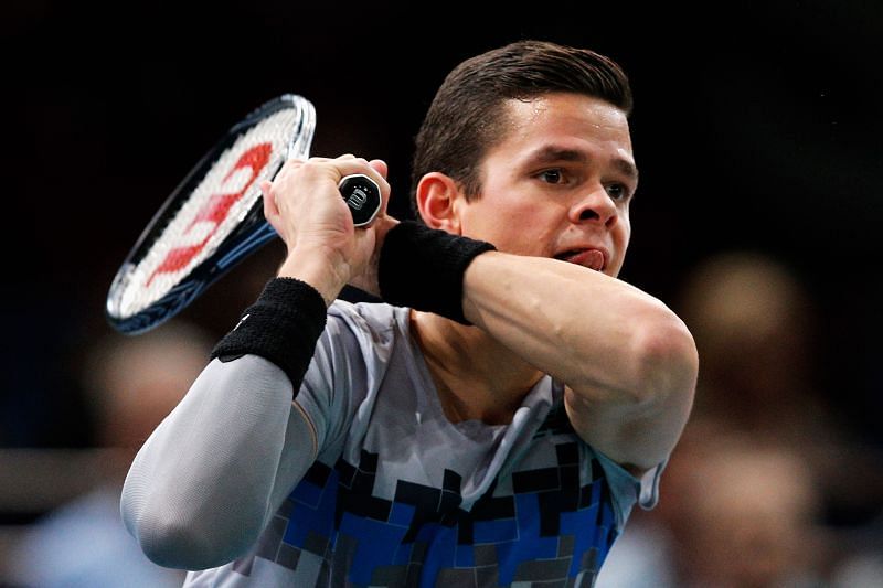 Milos Raonic enjoys playing in the indoor conditions at the Paris stadium.