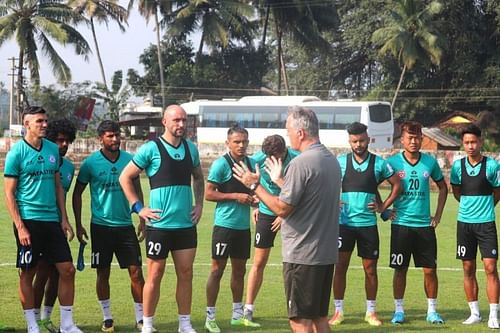 A glimpse of the Jamshedpur FC training session