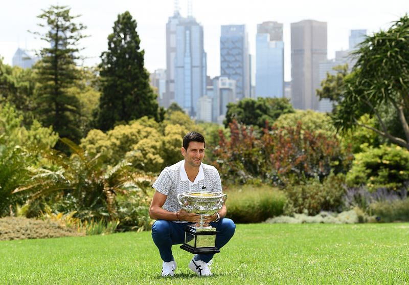 Novak Djokovic at the 2019 Australian Open