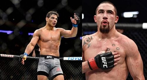 Paulo Costa (left); Robert Whittaker (right)