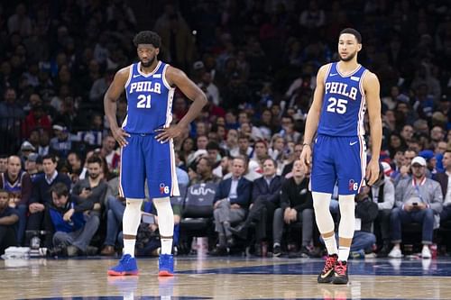 Philadelphia 76ers stars Simmons and Embiid