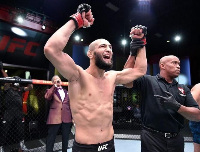 Khamzat Chimaev reacts to making the UFC welterweight rankings for the first time: I'm number one
