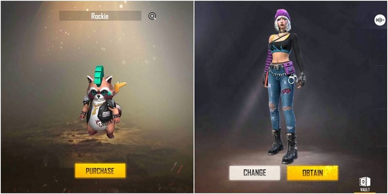 New character Dasha and pet Rockie have been added in Free Fire