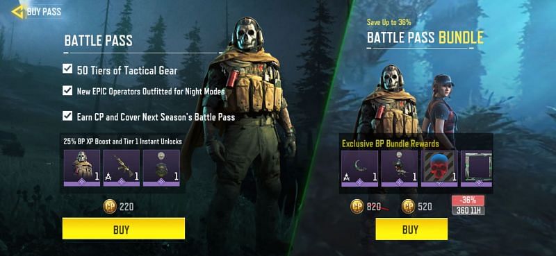 Buying the Battle Pass in Season 12 of COD Mobile