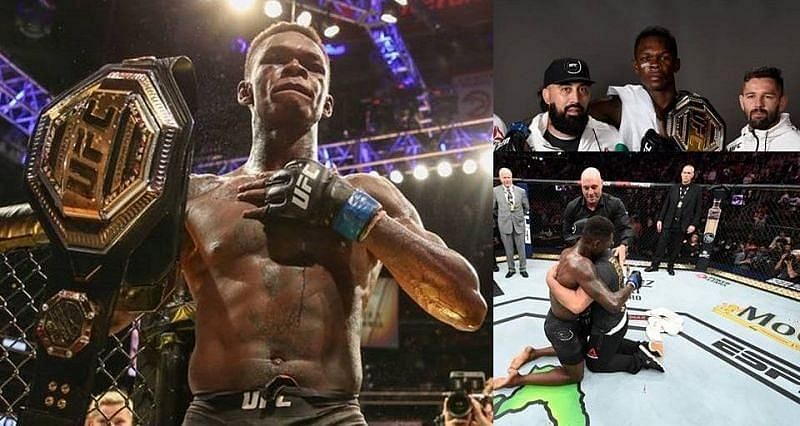 Israel Adesanya and Eugene Bareman