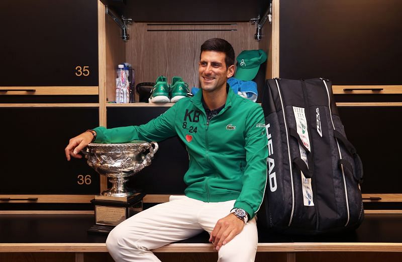 Novak Djokovic at the 2020 Australian Open