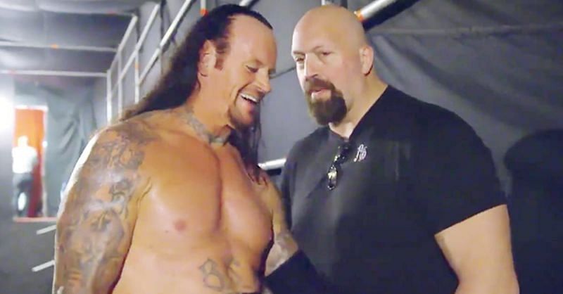 The Undertaker and The Big Show share a moment at WrestleMania