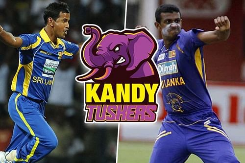Nuwan Kulasekara and Farveez Maharoof are a part of the Kandy Tuskers support staff