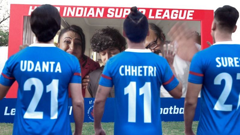 Hero ISL - Sunil Chhetri and Fan Wall