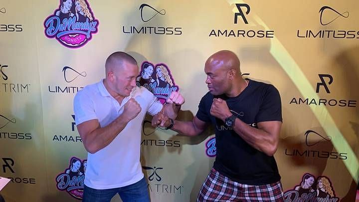 Georges St-Pierre and Anderson Silva (Photo credits: Sport bible)